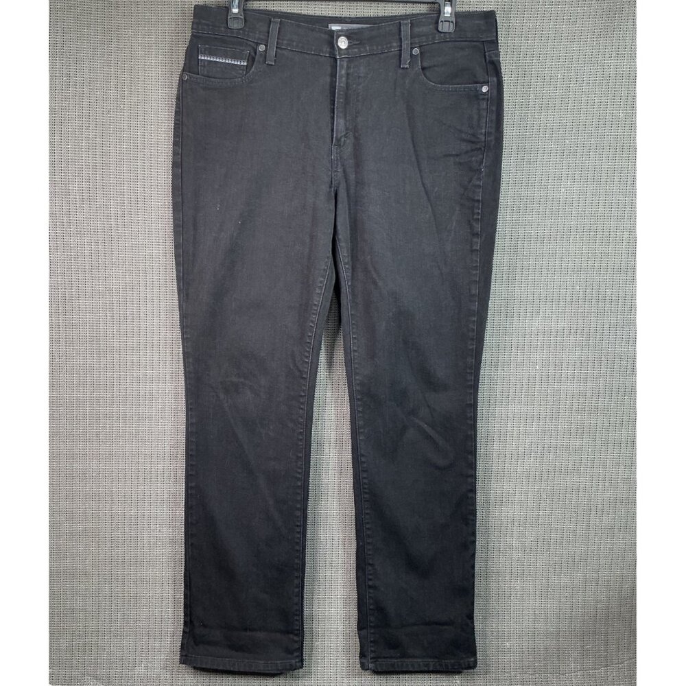 Levis Womens 505 Straight Leg Black Denim Jeans W32 L32